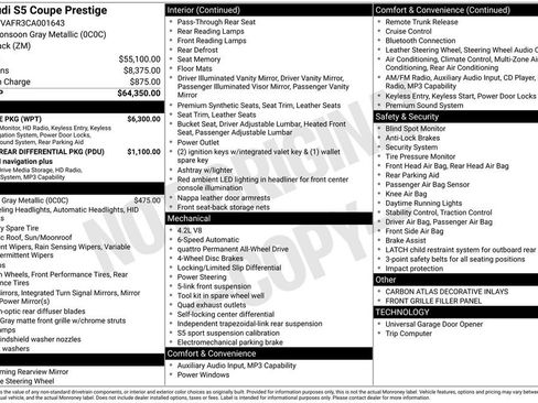 Used 2012 Audi S5 Prestige w/ Prestige Pkg image 27