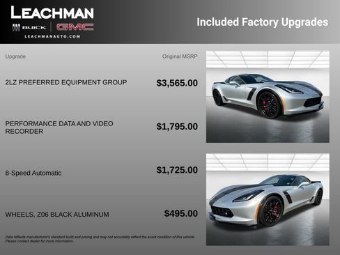 Certified 2016 Chevrolet Corvette Z06 w/ 2LZ Preferred Equipment Group RWD image 11