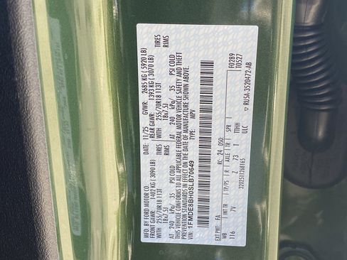 New 2025 Ford Bronco Outer Banks AWD/4WD image 36