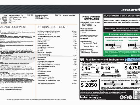 Used 2025 McLaren Artura Spider image 2