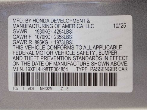 New 2026 Honda Civic Sport Touring image 21