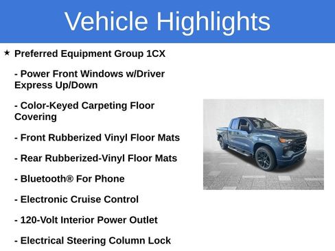 Used 2024 Chevrolet Silverado 1500 Custom w/ Turbomax Blackout Package RWD image 4