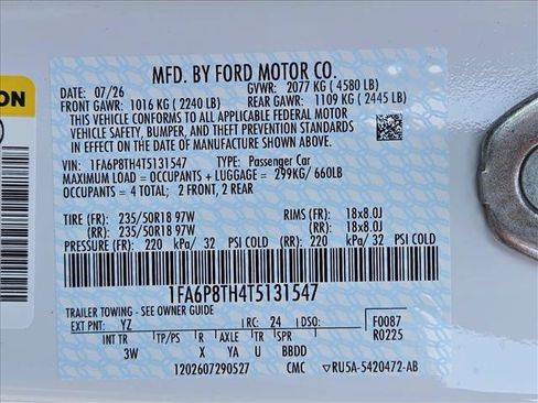 New 2026 Ford Mustang Premium RWD image 17
