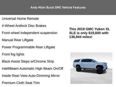Used 2019 GMC Yukon XL SLE image 16