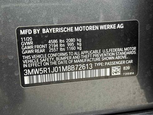 Used 2021 BMW 330i Sedan w/ Convenience Package RWD image 35