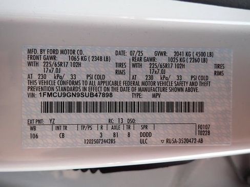 Certified 2025 Ford Escape Active w/ Cold Weather Package AWD/4WD image 22
