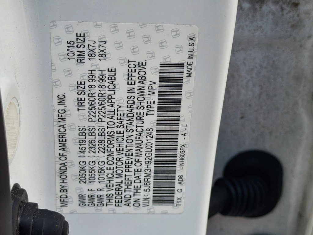 Used 2016 Honda CR-V Touring image 38