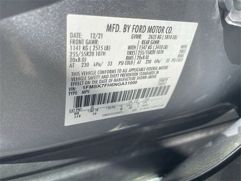 Used 2022 Ford Explorer Limited w/ Equipment Group 301A image 34