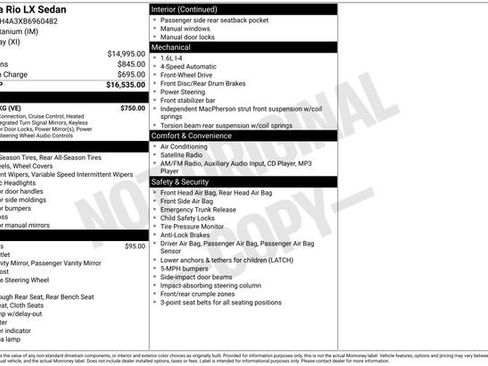 Used 2011 Kia Rio LX w/ Value Pkg image 11