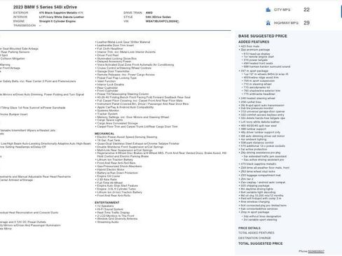 Used 2023 BMW 540i xDrive w/ M Sport Package image 5