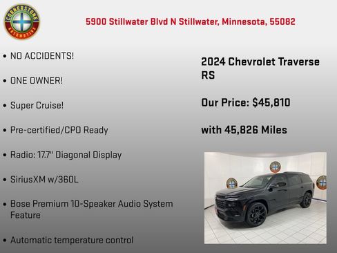 Used 2024 Chevrolet Traverse RS image 10