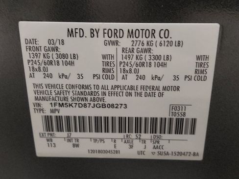 Used 2018 Ford Explorer XLT w/ Equipment Group 201A FWD image 33