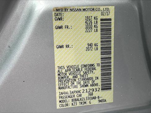 Used 2017 Nissan Altima 2.5 SV w/ Convenience Package FWD image 17