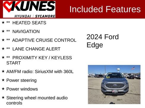 Used 2024 Ford Edge SEL AWD/4WD image 2