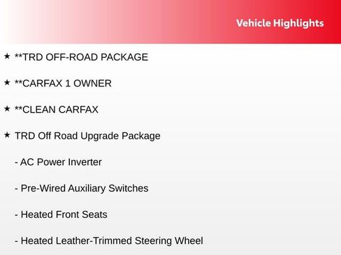 Used 2026 Toyota Tacoma TRD Off-Road w/ TRD Off Road Upgrade Package AWD/4WD image 9