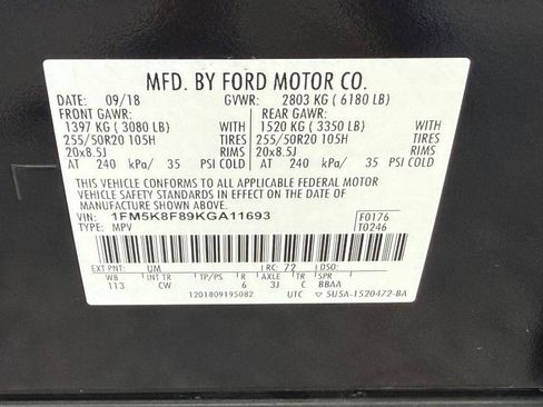 Used 2019 Ford Explorer Limited w/ Class III Trailer Tow Package AWD/4WD image 26