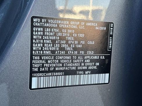 Used 2019 Volkswagen Atlas SE w/ Towing Package image 29