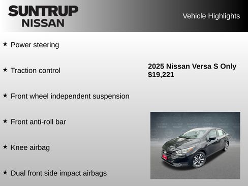 Used 2025 Nissan Versa S w/ S Plus Package FWD image 16