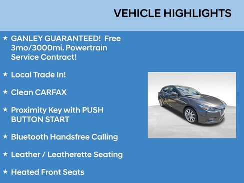 Used 2017 MAZDA MAZDA3 Touring FWD image 2