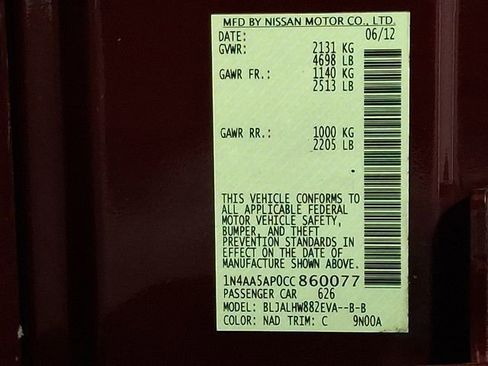 Used 2012 Nissan Maxima 3.5 SV w/ Premium Pkg image 27