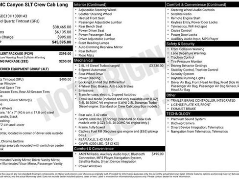 Used 2017 GMC Canyon SLT w/ Driver Alert Package image 21