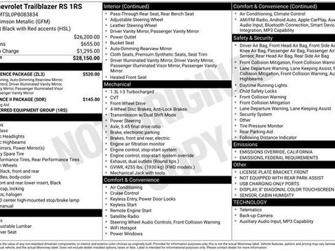 Used 2023 Chevrolet TrailBlazer RS w/ Convenience Package image 15