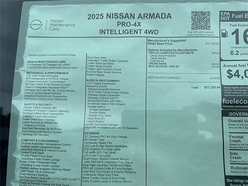 New 2025 Nissan Armada PRO-4X image 3