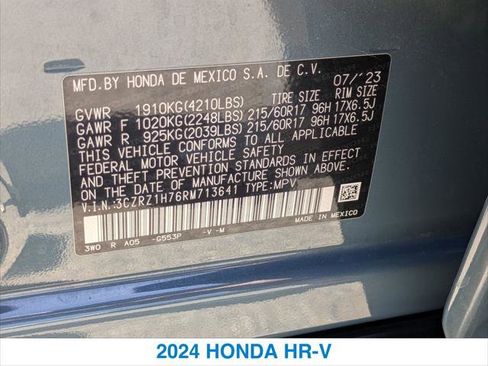 Certified 2024 Honda HR-V EX-L image 26