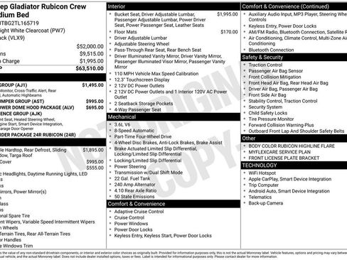 New 2026 Jeep Gladiator Rubicon w/ Safety Group image 6