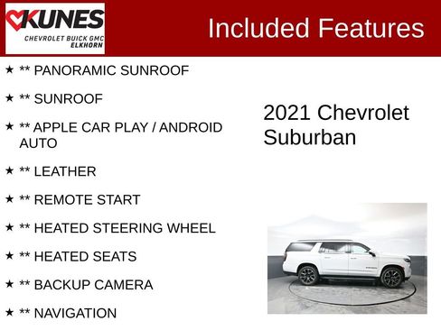 Used 2021 Chevrolet Suburban RST w/ Luxury Package image 2