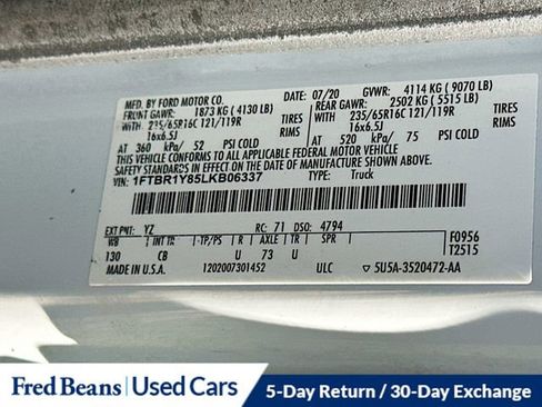 Certified 2020 Ford Transit 250 Low Roof w/ Exterior Upgrade Package image 31