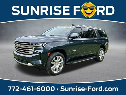 Used 2021 Chevrolet Suburban High Country RWD image 1