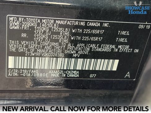 Used 2019 Toyota RAV4 XLE w/ Carpet Mat Package FWD image 16