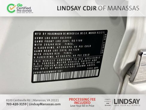 Used 2021 Volkswagen Tiguan SEL Premium R-Line w/ 3rd Row Seat Package image 33