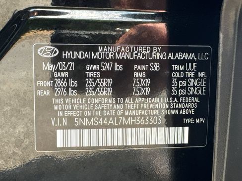Used 2021 Hyundai Santa Fe Limited FWD image 35