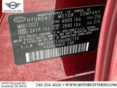 Used 2022 Genesis G70 3.3T w/ Sport Advanced Package image 21