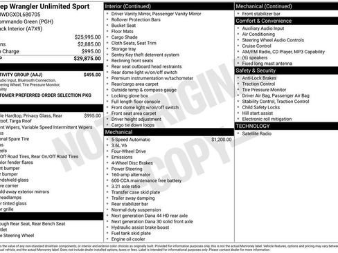 Used 2013 Jeep Wrangler Unlimited Sport w/ Connectivity Group AWD/4WD image 4
