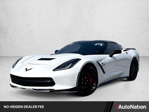 Used 2018 Chevrolet Corvette Stingray Coupe w/ Carbon Flash Badge Package RWD image 1