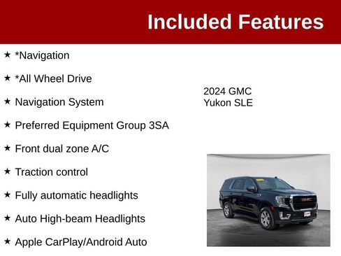 Used 2024 GMC Yukon SLE AWD/4WD image 3