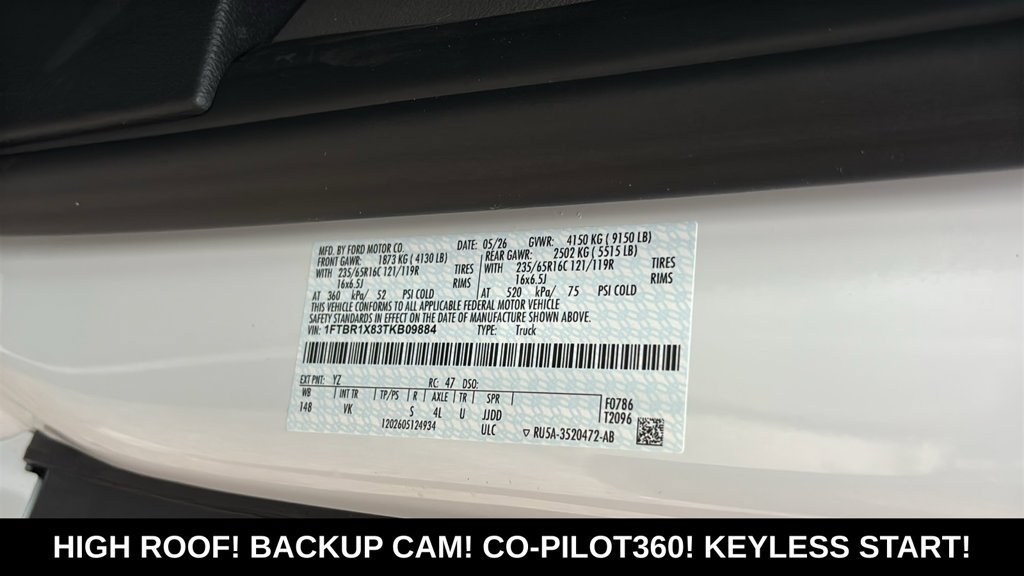 New 2026 Ford Transit 250 148 High Roof w/ Load Area Protection Package RWD image 35