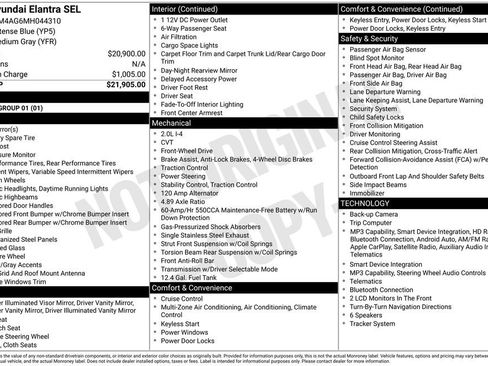 Used 2021 Hyundai Elantra SEL image 28