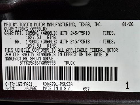 New 2026 Toyota Tundra SR image 15