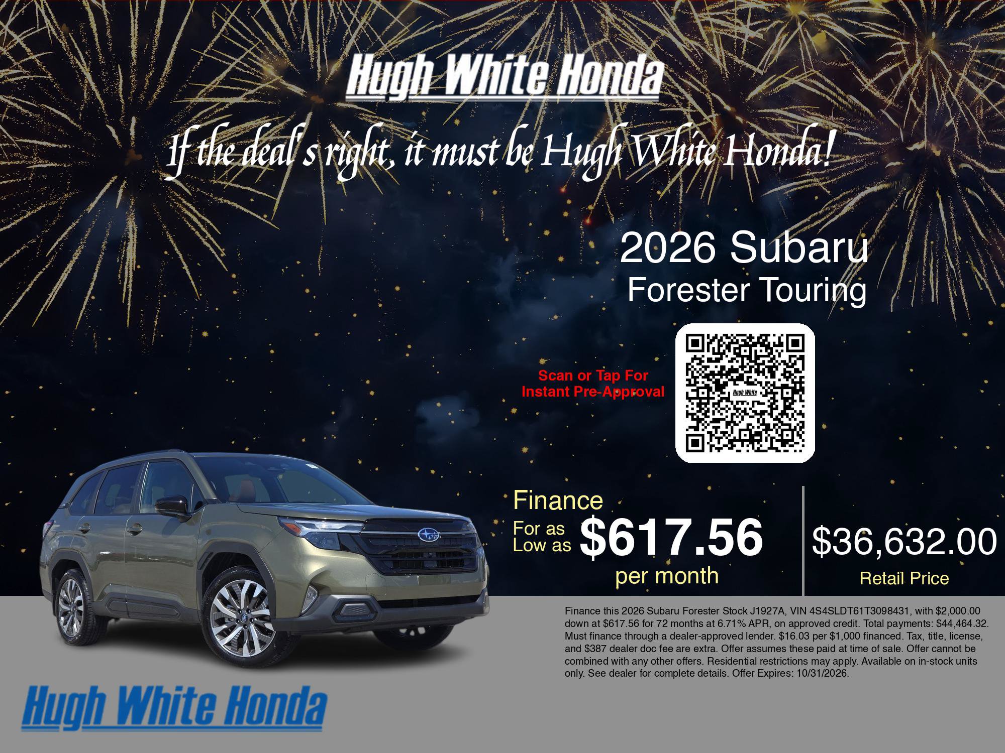 Used 2026 Subaru Forester Touring w/ Touring Package AWD/4WD image 34