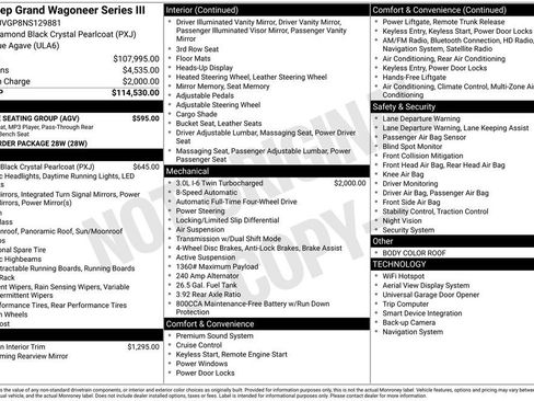 Used 2022 Jeep Grand Wagoneer Series III w/ Flexible Seating Group image 7