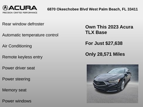 Used 2023 Acura TLX w/ Technology Package image 12