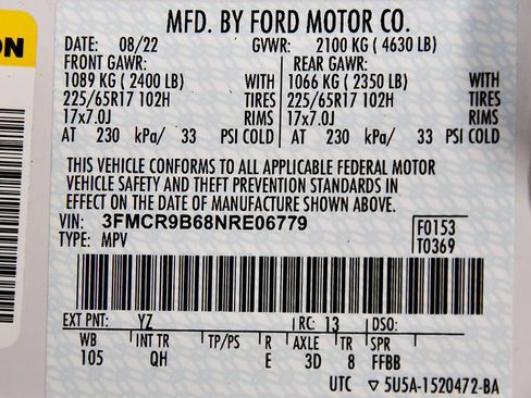 Used 2022 Ford Bronco Sport Big Bend w/ Convenience Package AWD/4WD image 15