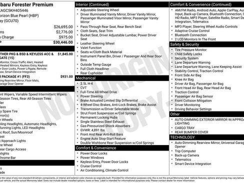 Used 2019 Subaru Forester Premium image 9