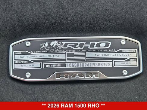 New 2026 RAM 1500 RHO AWD/4WD image 38