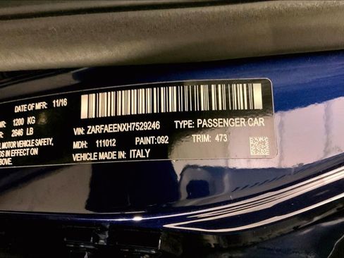 Used 2017 Alfa Romeo Giulia Ti w/ TI 19" Sport Package image 29