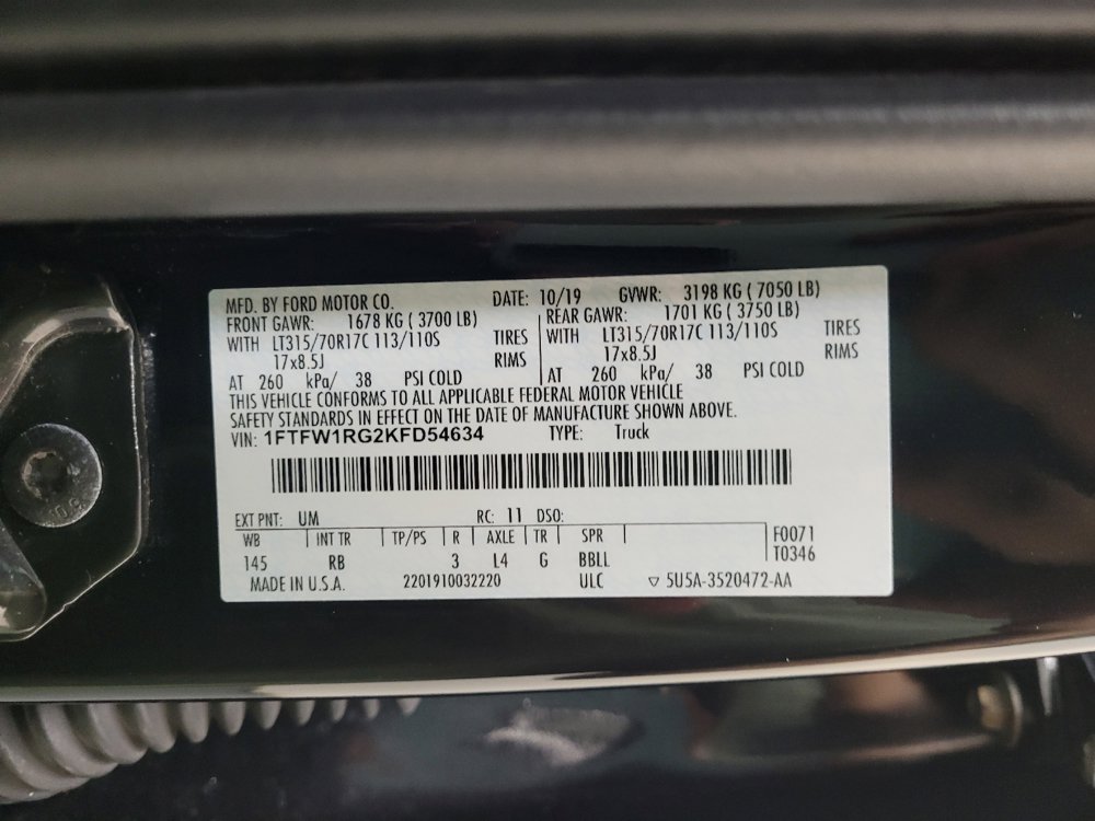 Used 2019 Ford F150 Raptor w/ Equipment Group 802A Luxury AWD/4WD image 33